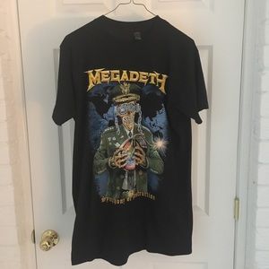 black megadeth shirt
